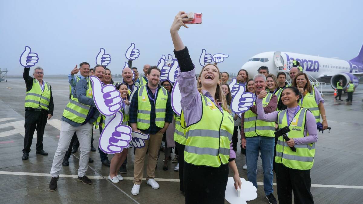 Celebrations all round for the new BONZA aircraft