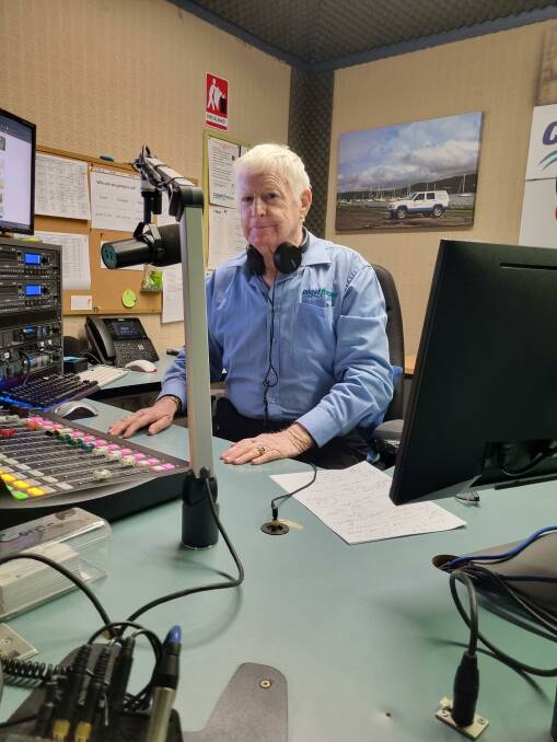 Mike Kennedy, pictured in the studio of Coast FM in Gosford, plays the country songs that make the NSW Central Coast sing. Picture by John Piggott