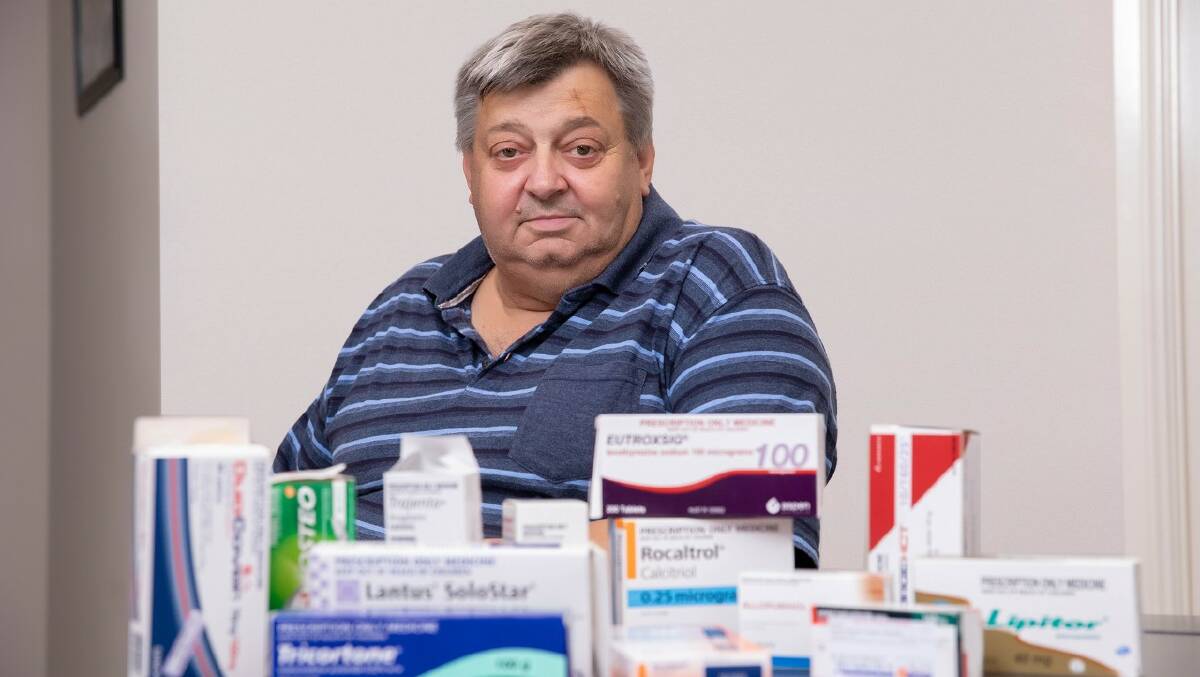 WHAT MIGHT HAVE BEEN: "It would have been life-changing if I had had access to a drug that might have prevented not only my heart attacks, but my risk of developing kidney failure," says Nino Bortolussi, of Ermington in NSW.