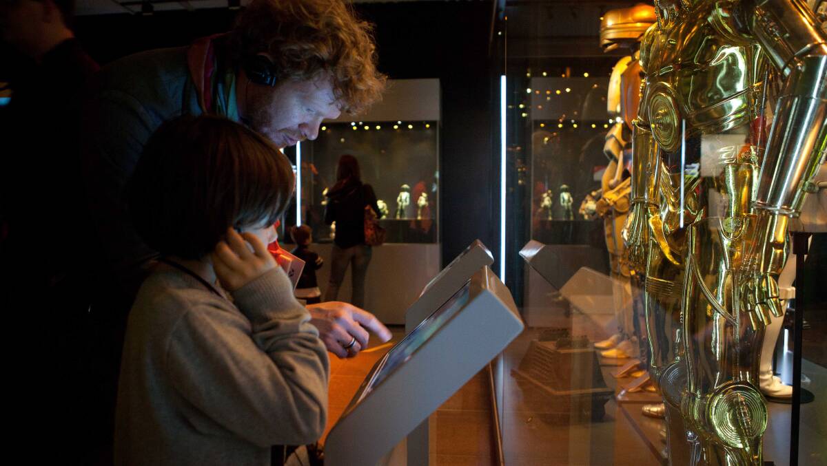 "MY PARTS ARE SHOWING? OH, MY GOODNESS!”: Up close and personal with C-3PO.
