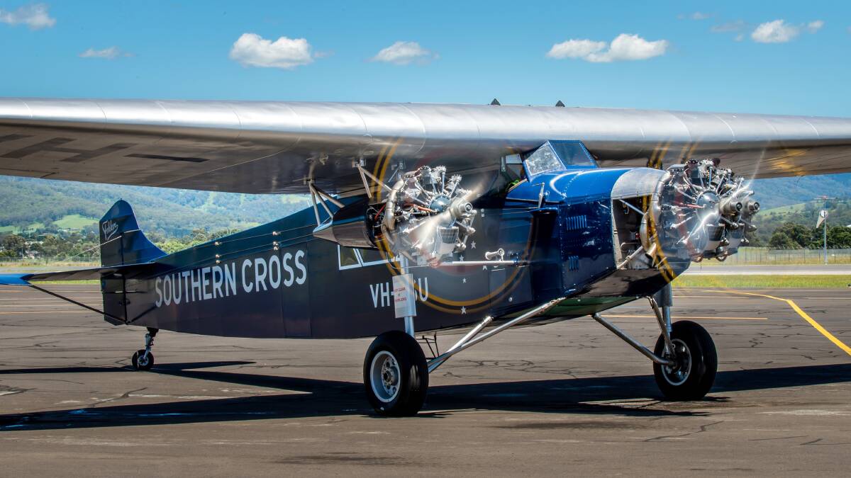 The iconic Southern Cross Replica readies for take-off at HARS Aviation Museum. Howard Mitchell photo. 
