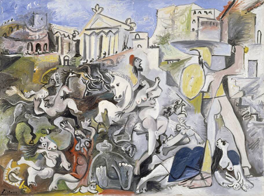 GROUNDBREAKING: Pablo Picasso, Abduction of the Sabines,1962, oil on canvas; Centre Pompidou, Paris, Musee national d'art moderne.
