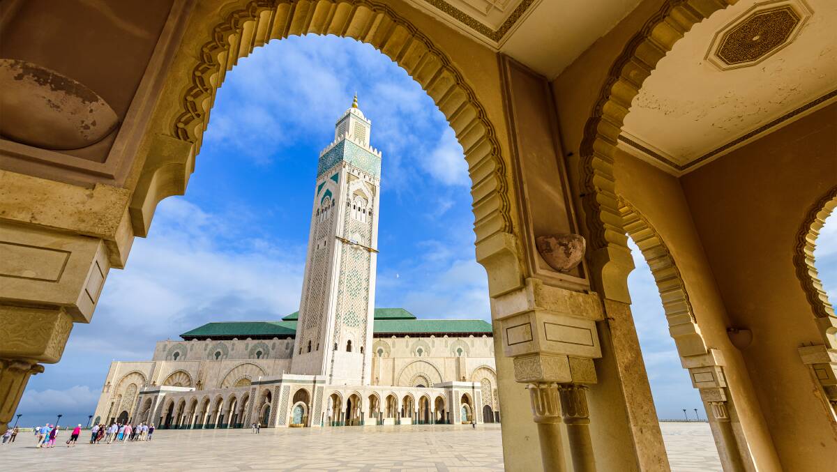 YOU'RE WELCOME: Hassan II mosque in Casablanca. 