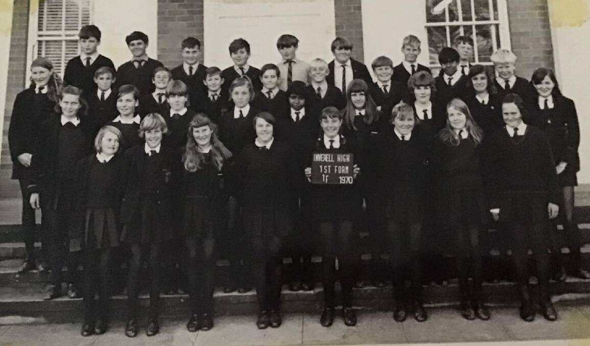The first formers of Inverell High School in 1970. Where are they now? Their old friends are hoping to see them at the 50-year reunion in March 2024. Picture supplied