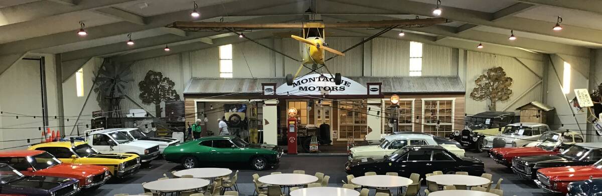 NO SELF-SERVICE THEN: The museum's replica garage recalls the days when you didn't need to get out the car.