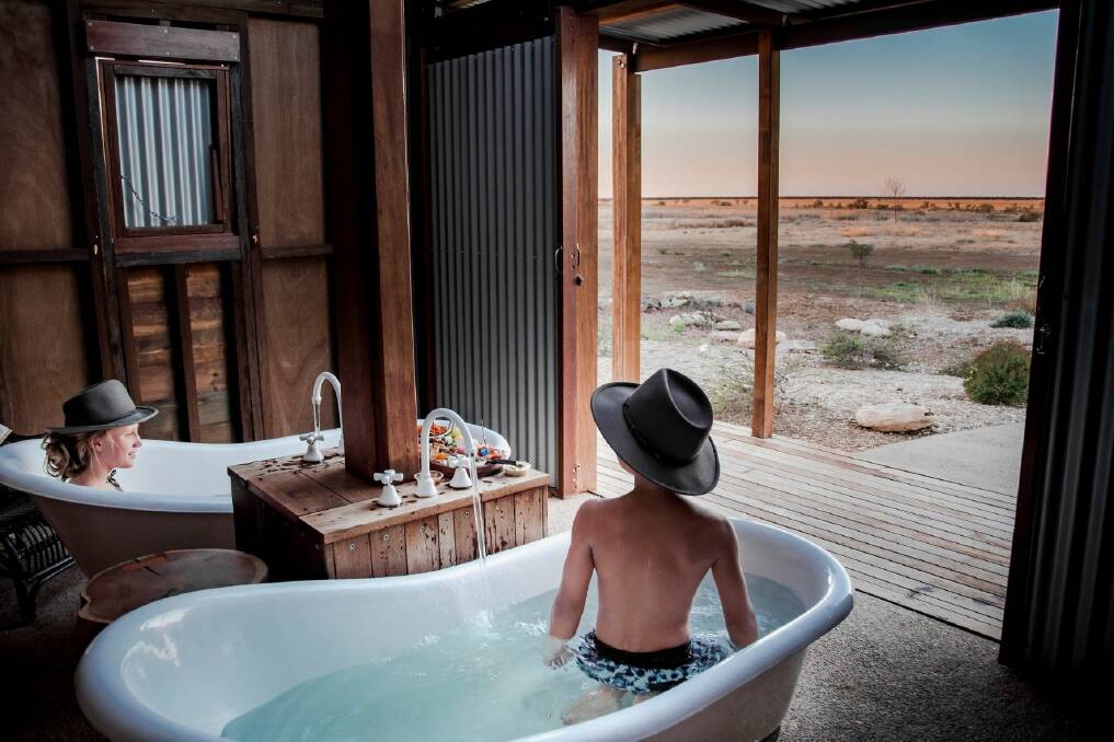 YOU'RE SOAKING IN IT: Julia Creek's artesian baths. Photo: Tourism and Events Queensland.