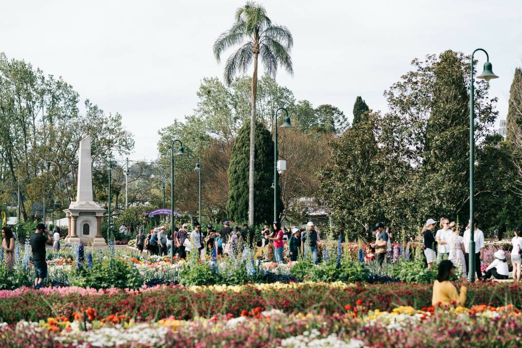 SMELL THE FLOWERS, EAT THE FOOD: The Toowoomba Carnival of Flowers is running alongside the Festival of Food and Wine this year.