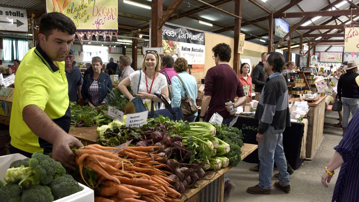 FRESH IS BEST: Grab some goodness at the farmers market held on the same day.