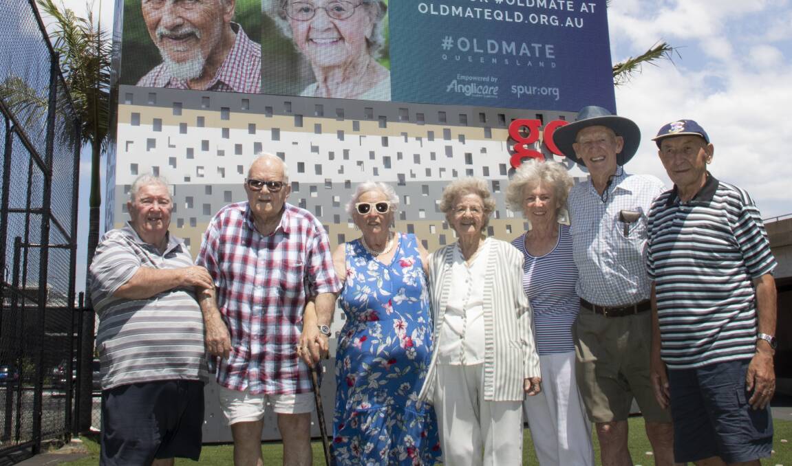 ALL ON BOARD: To promote #OLDMATE, Anglicare Queensland recently launched a Brisbane-wide billboard campaign featuring happy, active seniors.