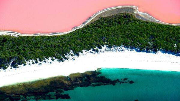 BUBBLEGUM HUES: Pink lakes, SA and WA. Photo @australia/@jamiehudson