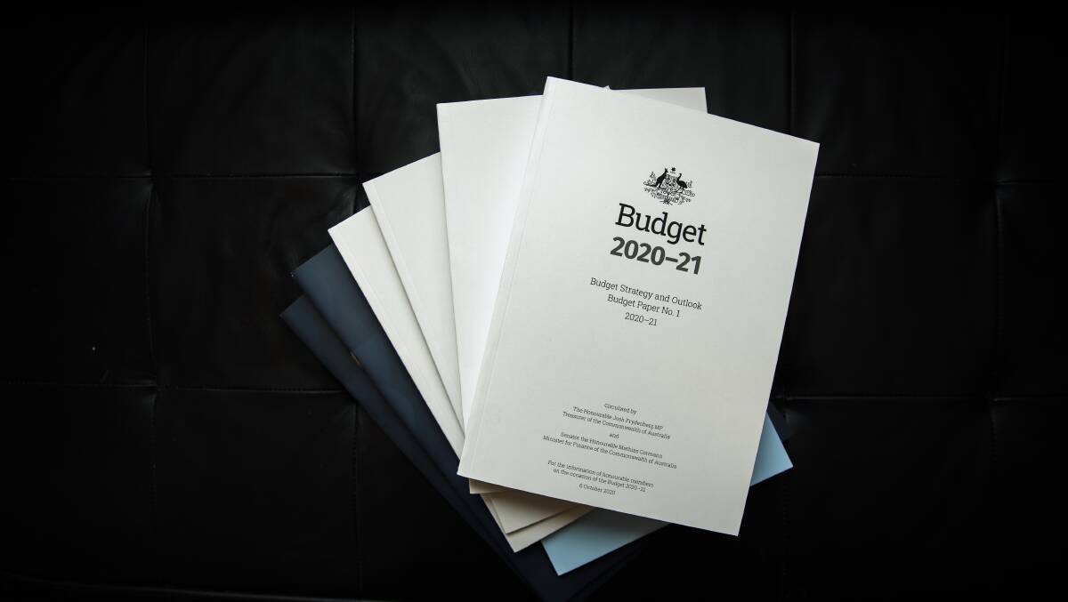 The federal budget was finally handed down in October, after being postponed due to COVID-19. Picture: Sitthixay Ditthavong 