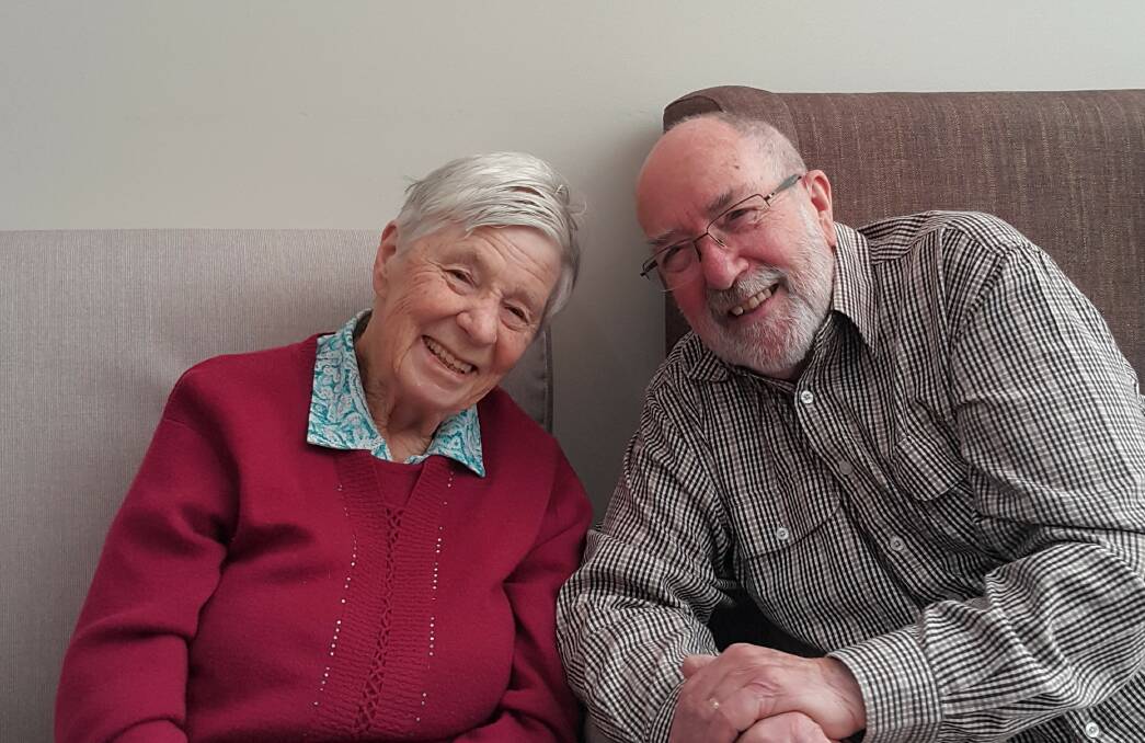 'NEW ASPECT ON LIVING': Bill Roberts and his wife Dorothy, who is living with Alzheimer's disease. Bill has started a blog on their journey, to help other families going through the same experience.