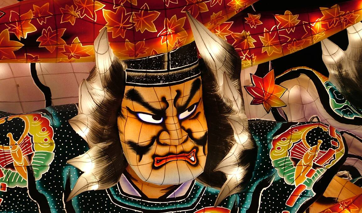 OGRE TO YOU: A figure featured on one of the floats in the Aomori festival in northern Japan.