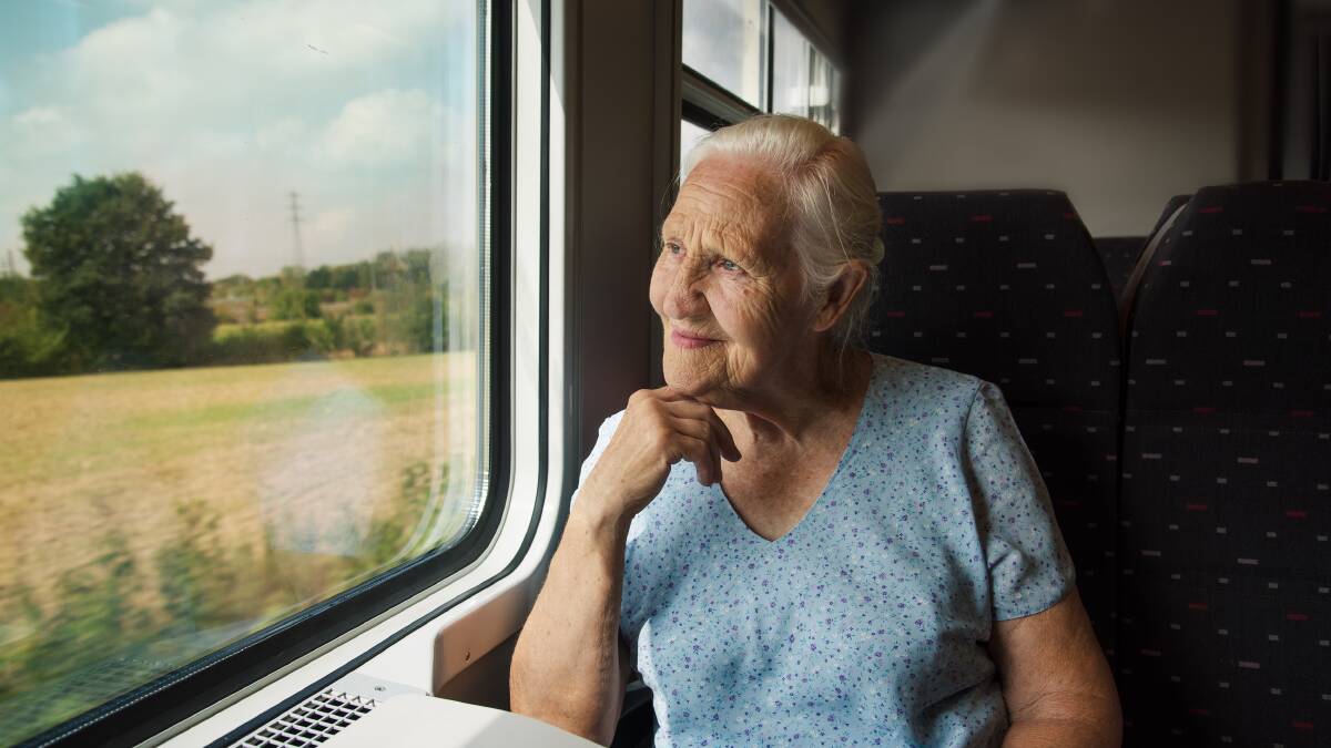 victorian seniors card train travel