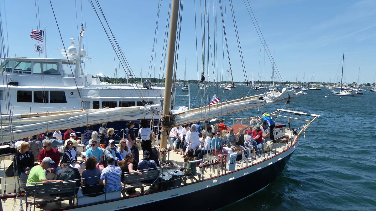 CUP RUNNETH OVER: Take a pleasure cruise in Newport, Rhode Island, home of the America’s Cup. 
