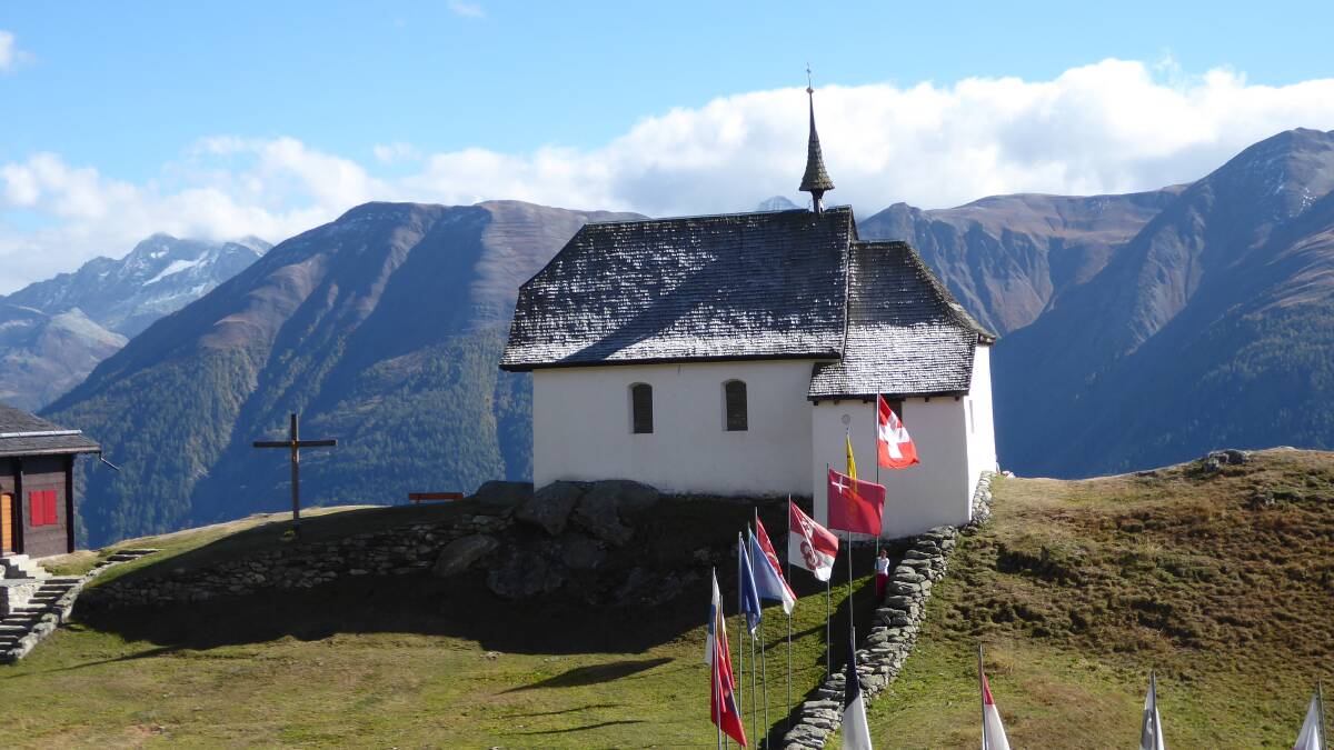 UPLIFTING SIGHT: The church in the beautiful Alpine village of Bettmeralp, popular with hikers in the autumn.