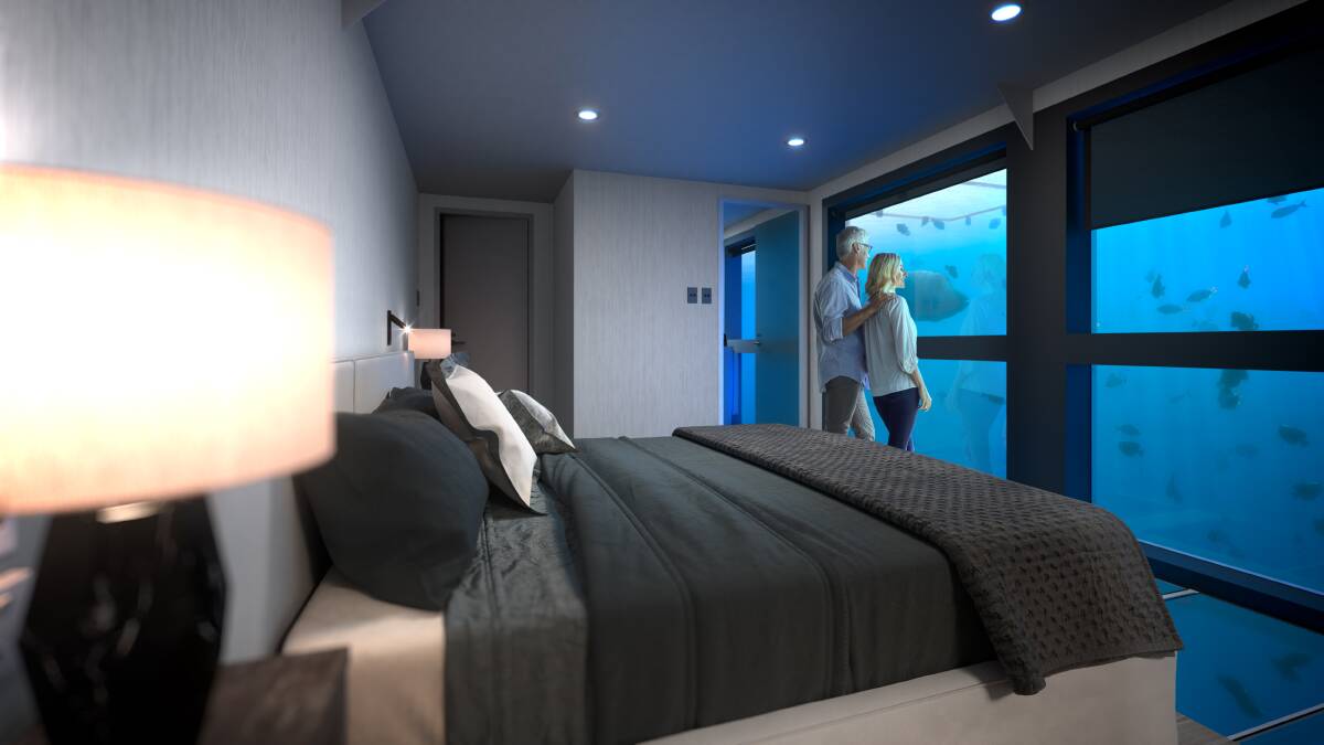 Count fish, rather than sheep, when you're tucked up in bed aboard Reefsuites.