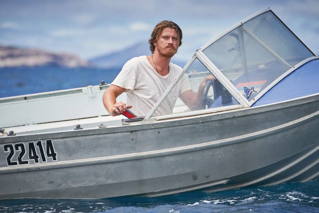 LOVE INTEREST: Garrett Hedlund, who plays an illegal fisherman, filming at Bandy Creek. Photos: Pelgo (Dirt Music) Pty Limited and Wildgaze Films (Dirt Music) Limited