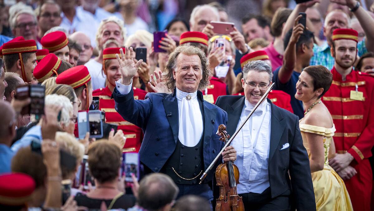 HAPPY DAYS: Catch the 2022 Maastricht Concert next month. Photo: Andre Rieu Productions - Piece of Magic Entertainment.