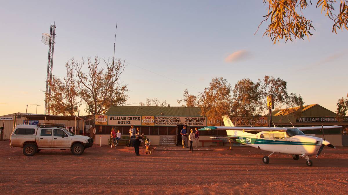Enjoy meeting and serving travellers at the William Creek Hotel. Photo: South Australian Tourism Commission.