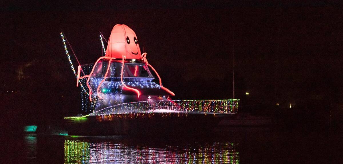 All manner of decorations adorn vessels for the Float Your Boat parade.