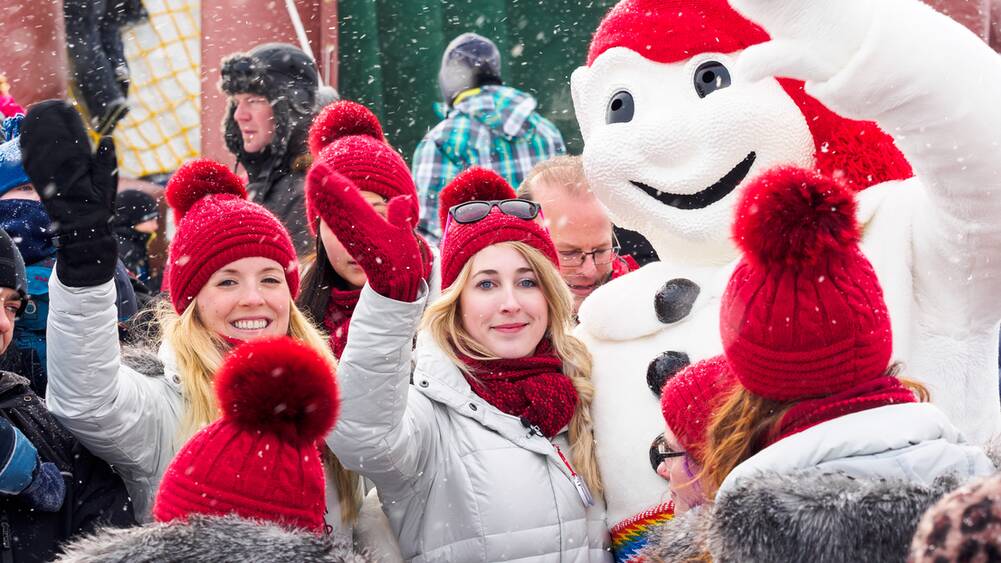 SNOW KIDDING: Winter wonderland Canada has a feast of festival activity.