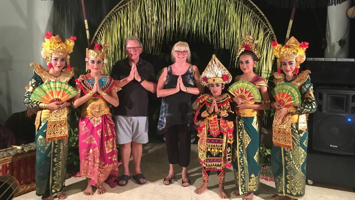 WORK EXPERIENCE: The 2016 Senior Intern winners Dennis and Jenny McCarthy in Bali.