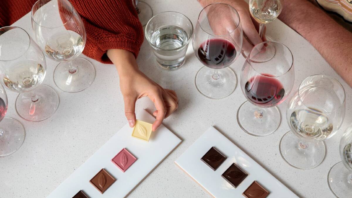 PURE INDULGENCE: Chocolate and wine - double the taste sensation.