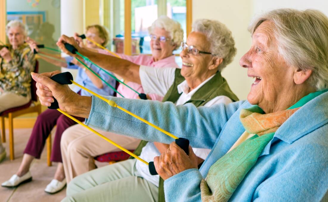 Seniors are being urged to join group exercise classes. Picture Shutterstock