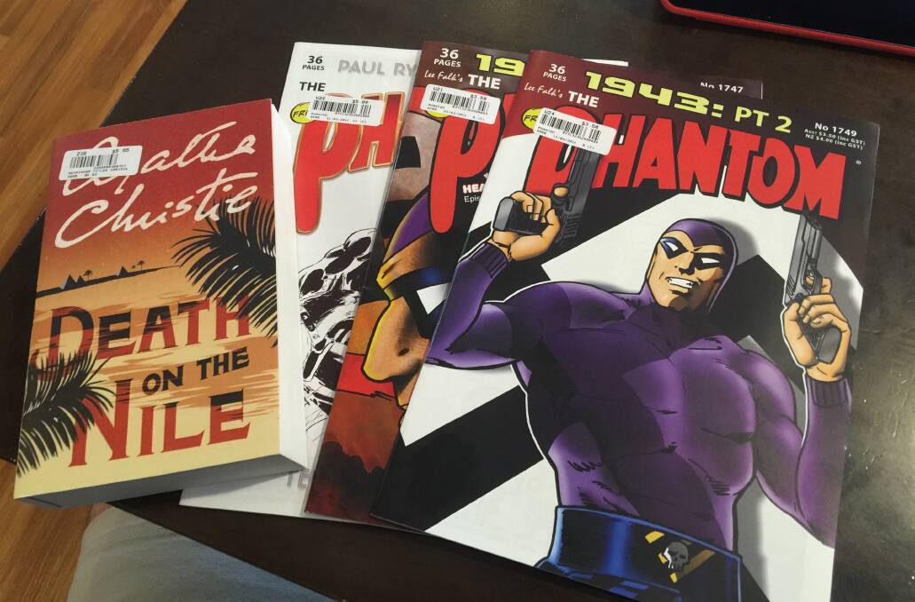 VERY GOOD READS: You can still unearth gems like these Phantom comics at old country newsagents.