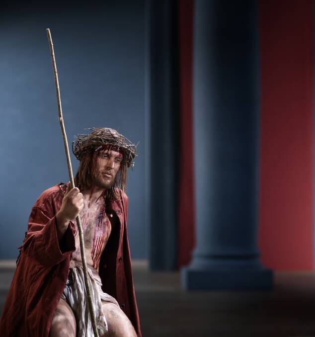 NEIGHBOURHOOD SAVIOUR: Frederik Mayet in the role of Jesus in the Oberammergau Passion Play.