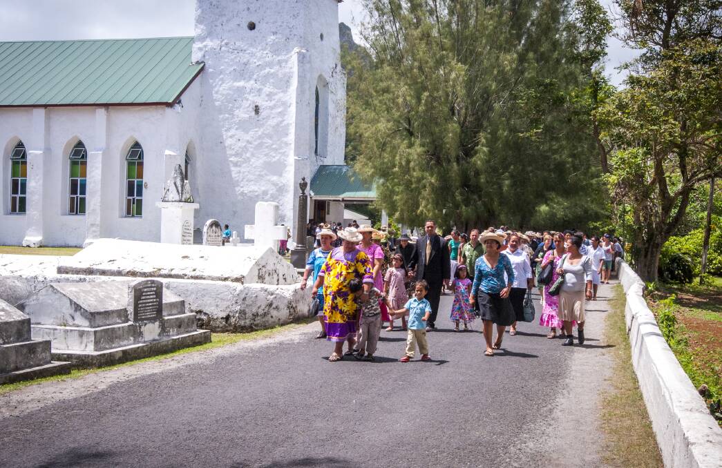 SPECIAL OCCASION: Attending church on Sunday is an important family affair for Cook Islanders and a chance for visitors to hear their voices raised in song.