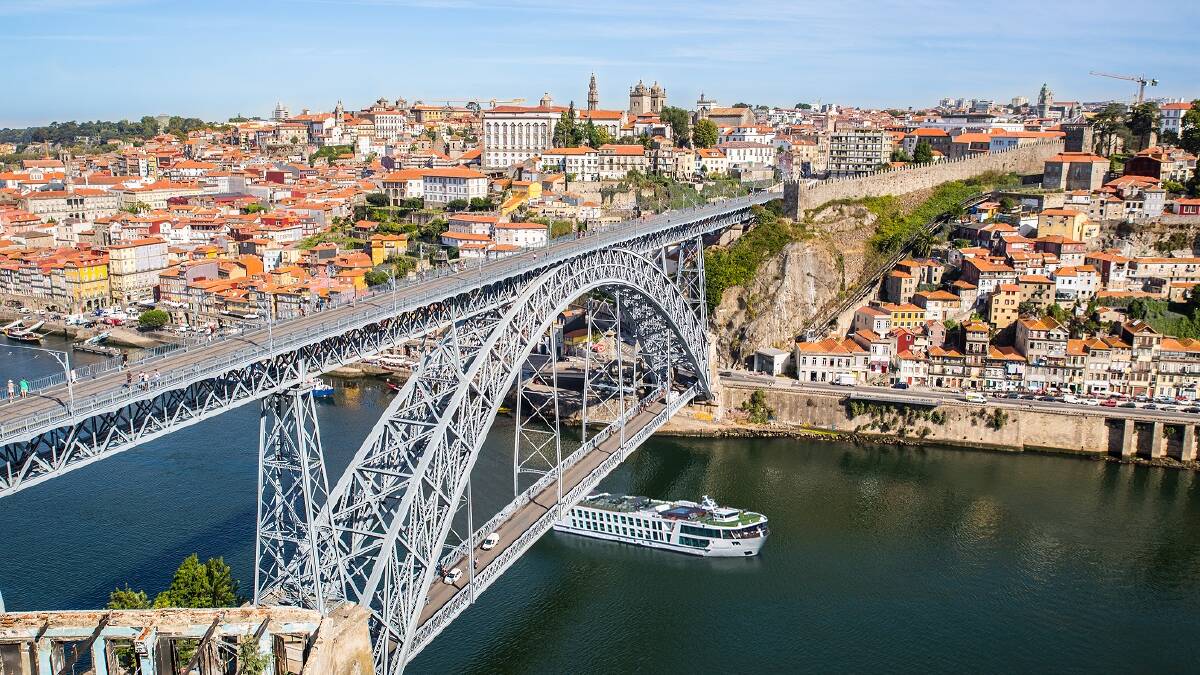 PICTURE YOURSELF HERE: Cruise Portugal’s beautiful Porto River with Evergreen.