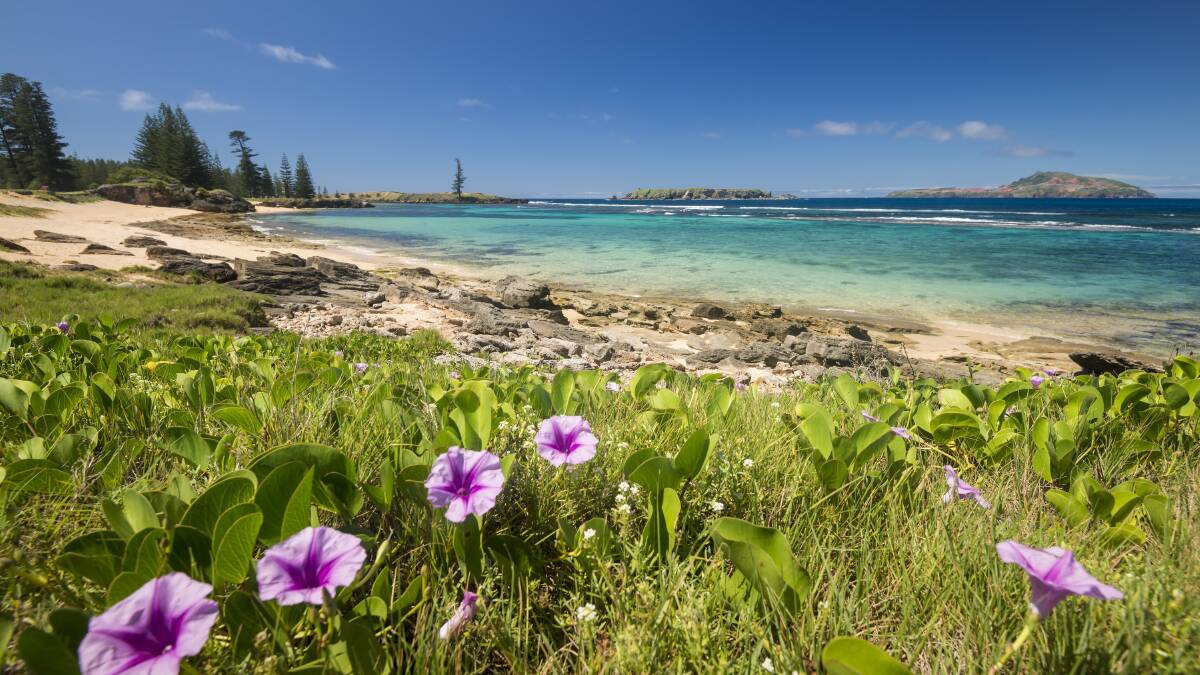 JUMP RIGHT IN: Despite its ominous name, Slaughter Bay is perfect for snorkelling on the low tide, swimming and reef walks.