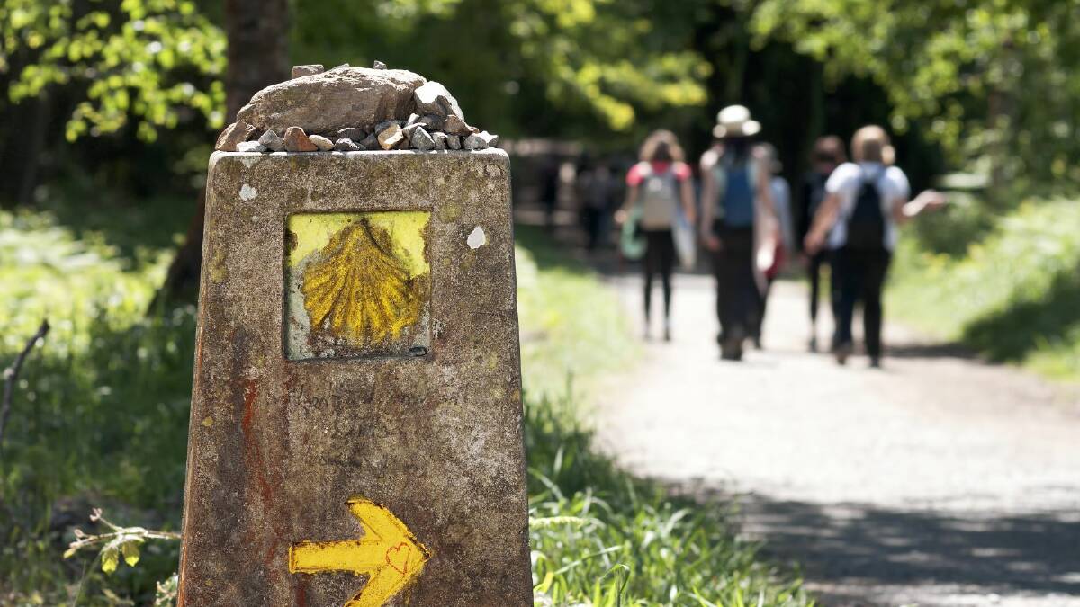 STEP OUT: Walk the last leg of Camino trail.
