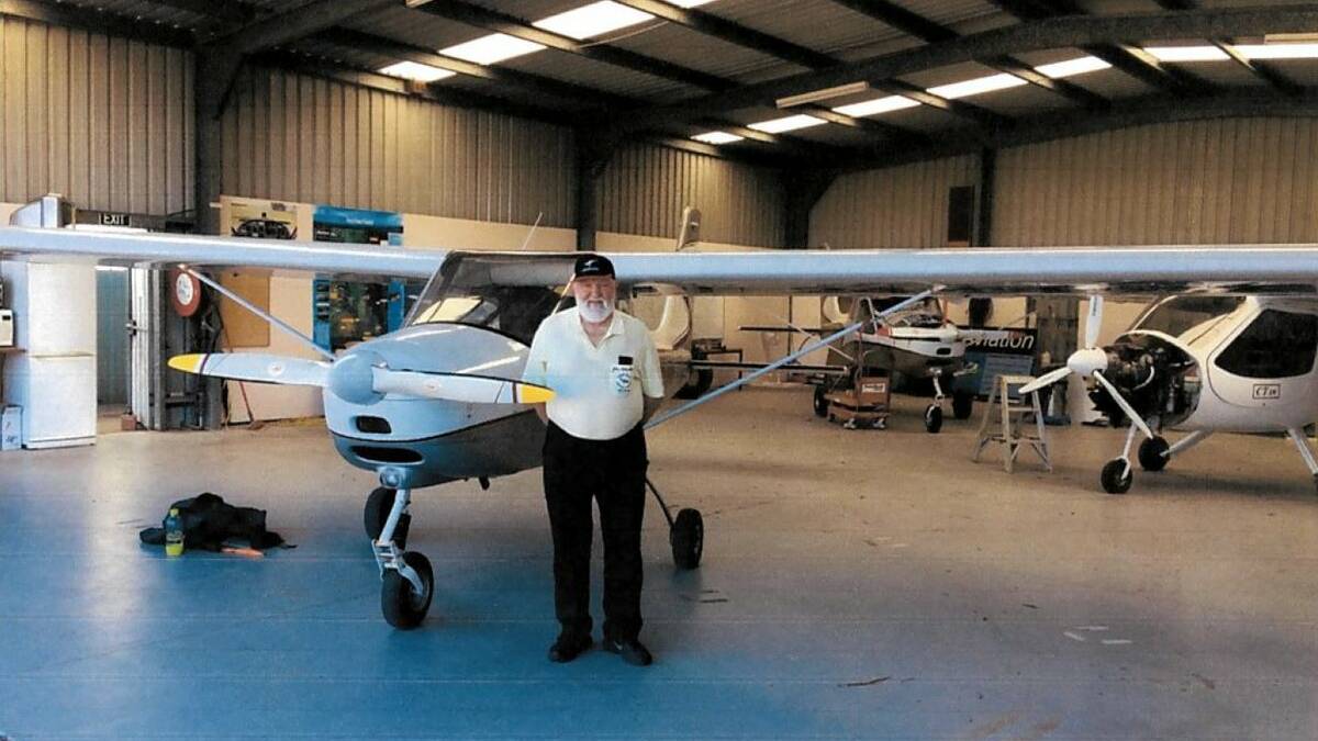 Flying high: John Chandler only gave up flying at the age of 80.
