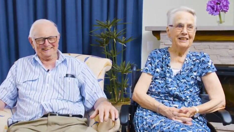TRUE LOVE: Ron and Joan have been married for 63 years.