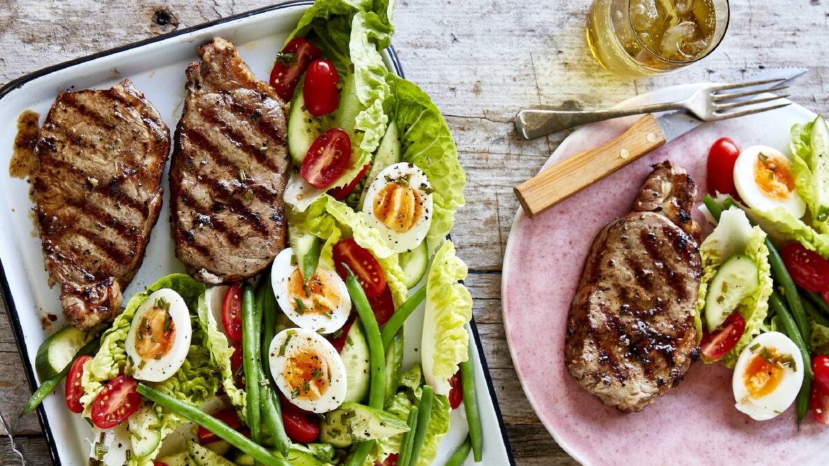 Recipe: Porterhouse steak Nicoise salad