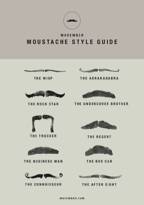 movember mustache guide