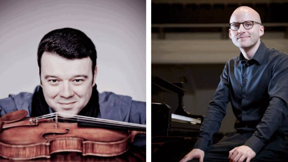 MUSICAL TREAT: Violin master Vadim Gluzman and pianist Daniel de Borah will team up for a special performance.