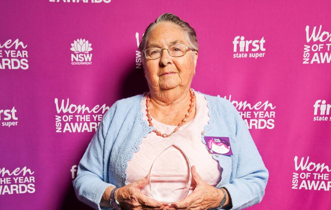WONDER WOMAN: Shirley Smith with her Lifetime Achievement Award at the Sydney ceremony.