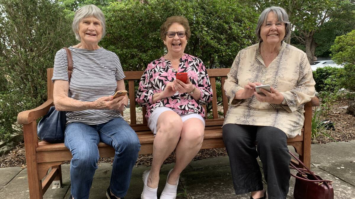 CONNECTED: Deirdre Burns, Robyn Parker and Helen Hogan are taking part in a new pilot study to combat isolation.
