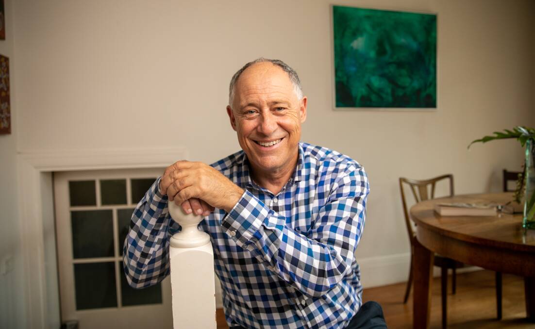 Tony Bernard, pictured at his Manly home. Picture and cover image: Geoff Jones