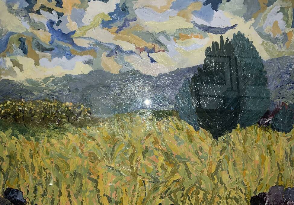 Lorna Creagan's painting, a tribute to Van Gogh.