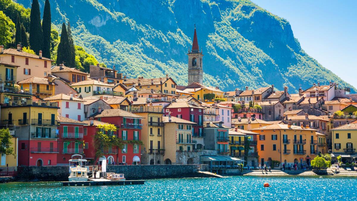 Picturesque Lake Como located in Northern Italy.
