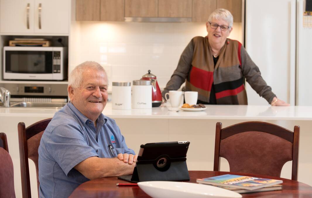 Holiday feeling: "We wish we'd done it sooner," say Somerton Park residents Roy and Julie Arnold.