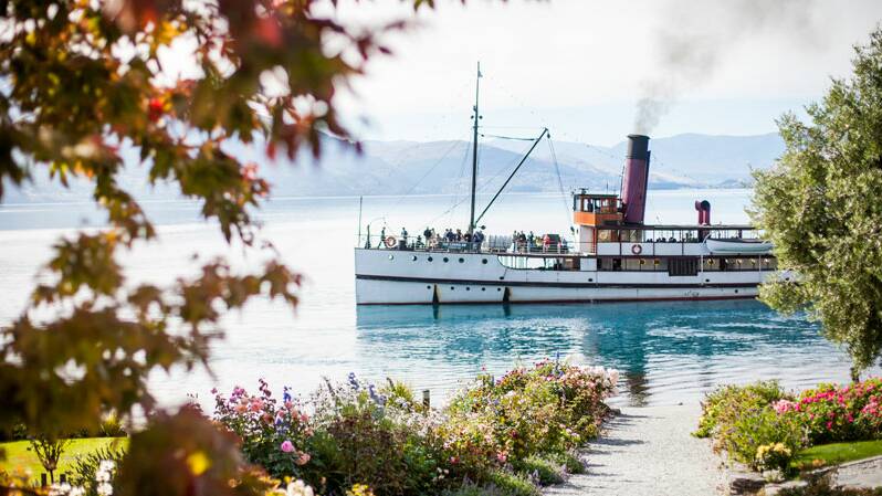 Christmas to remember: Step aboard 107-year-old vintage steamship TSS Earnslaw to cruise Lake Wakatipu before disembarking to enjoy lunch at an historic homestead. 