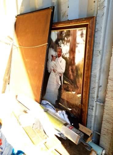 SENTIMENTAL: Many items including wedding photos and memories of her father were damaged.