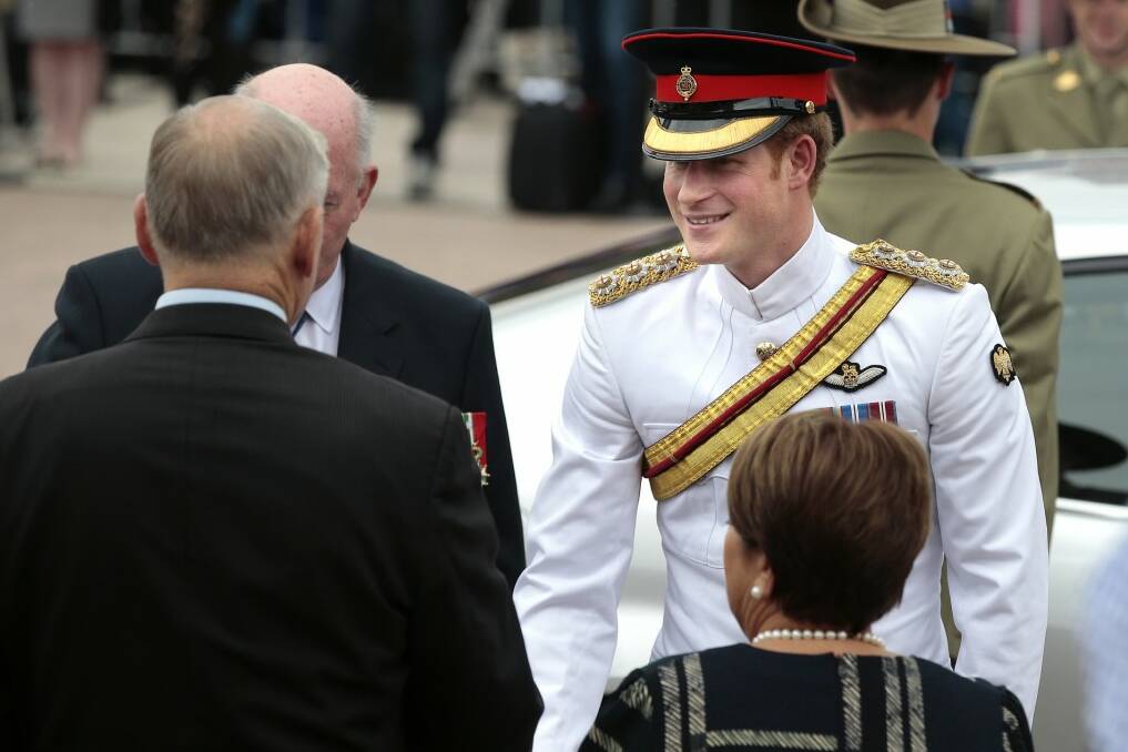 Prince Harry during his recent visit to Australia.