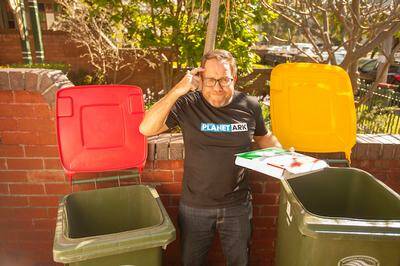 Which bin does the pizza box go in? Photo: Claire Grant